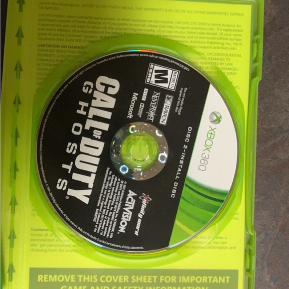 Call of Duty Ghosts Microsoft Xbox 360 Video Game With Manual Good Condition - Picture 3 of 3